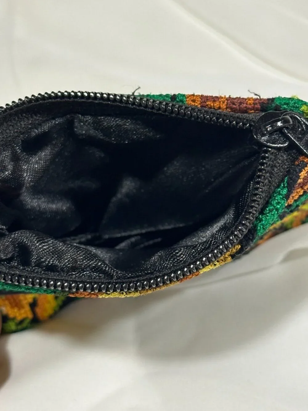 Handcrafted Floral Coin Purse / Mini Cosmetic Pouch | Guatemala